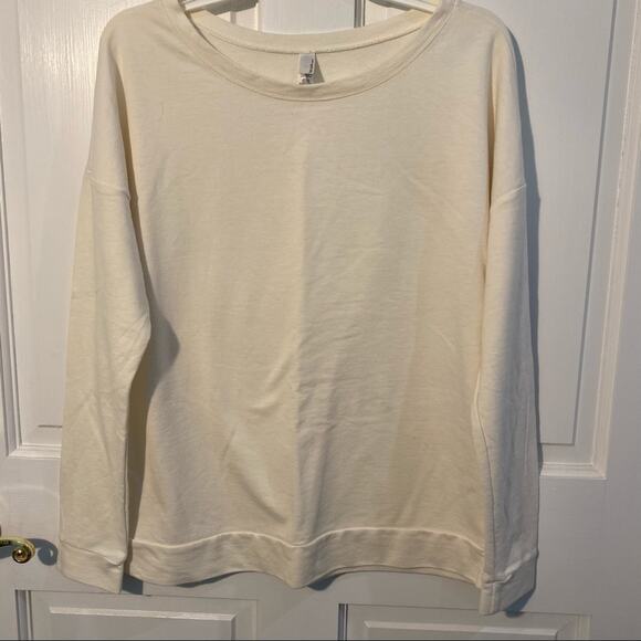 The Next Level Ladies French Terry Scoop neck SAND - Picture 4 of 6